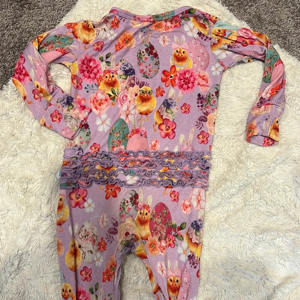 Posh peanut girls 18-24M ruffled sleeper